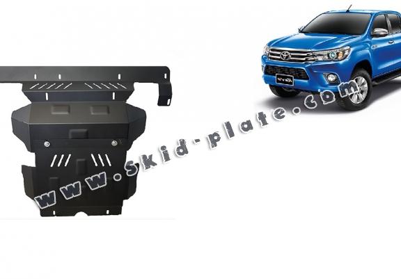 Steel skid plate for the protection of the engine and the radiator for Toyota Hilux Revo