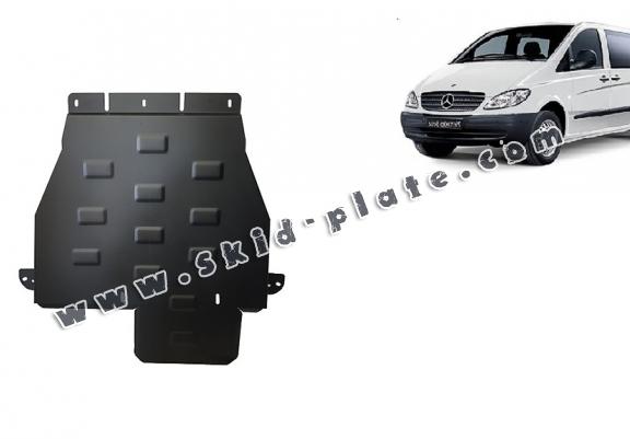 Steel gearbox skid plate for Mercedes Vito W639 - 4x4 - automatic gearbox