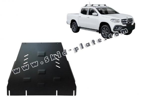 Steel gearbox skid plate and transfer case guard Mercedes X-Class W470