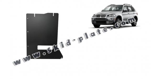 Steel gearbox skid plate for BMW X5 E70