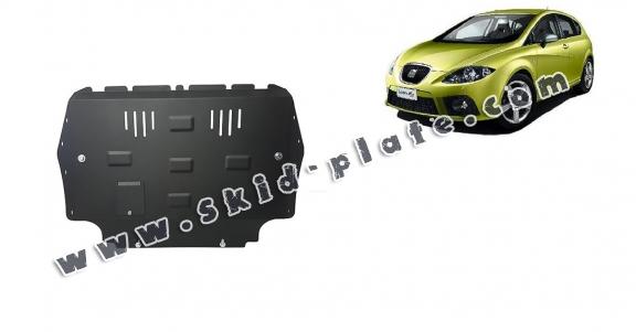 Steel skid plate for the protection of the engine and the gearbox for Seat Leon Mk2