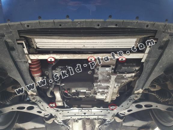 Steel skid plate for the protection of the engine and the gearbox for Mini Cooper F55/56