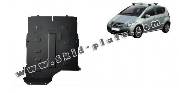 Steel skid plate for the protection of the engine, gearbox and differential for Mercedes A-Class W169