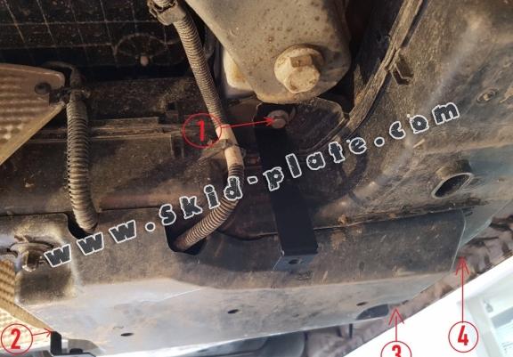 Steel AdBlue tank plate for Volkswagen Crafter / 18 L