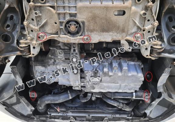 Steel skid plate for Seat Leon Mk2